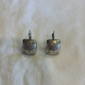 Elegant Silver Floral Earrings